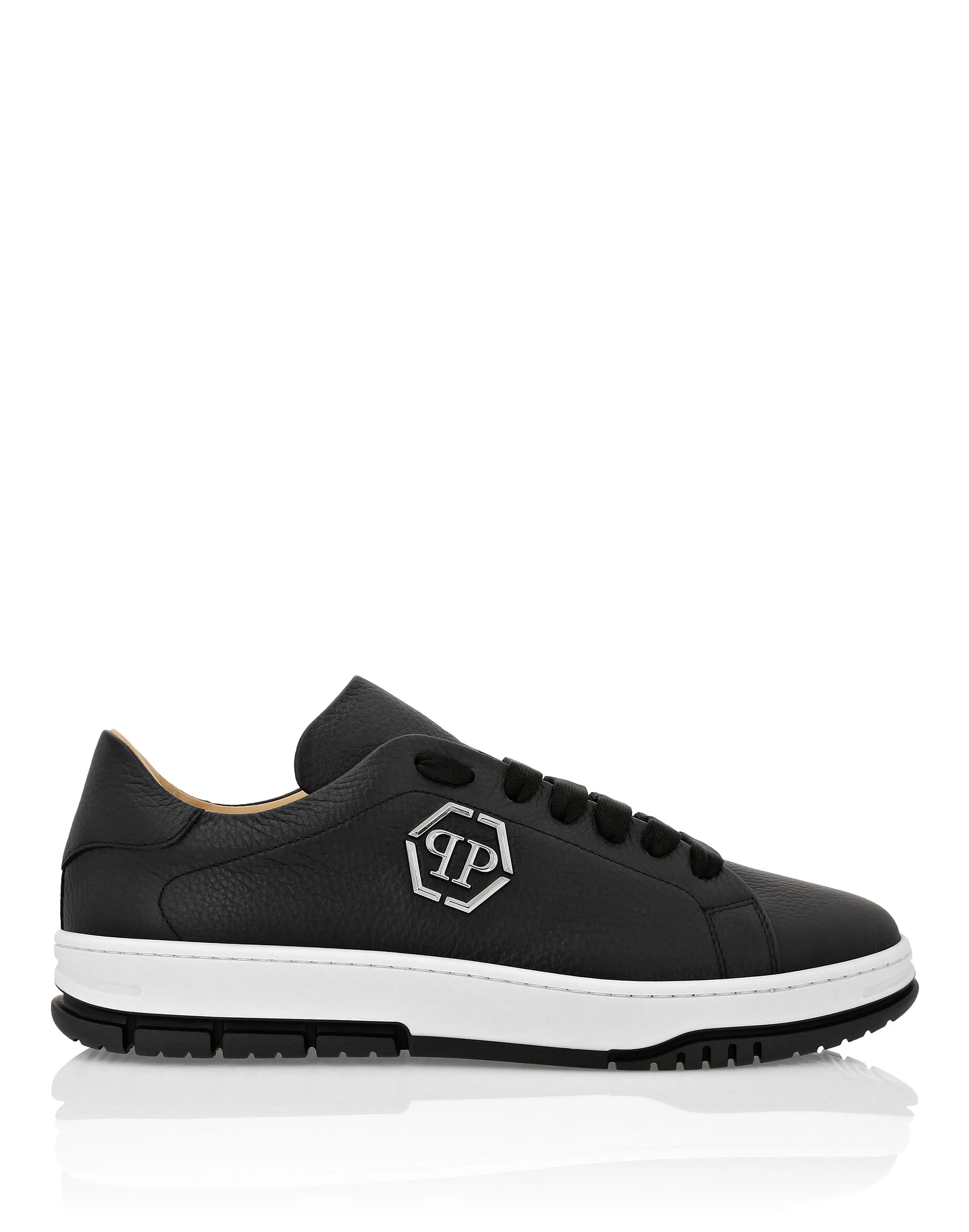 Leather Lo-Top Sneakers Hexagon