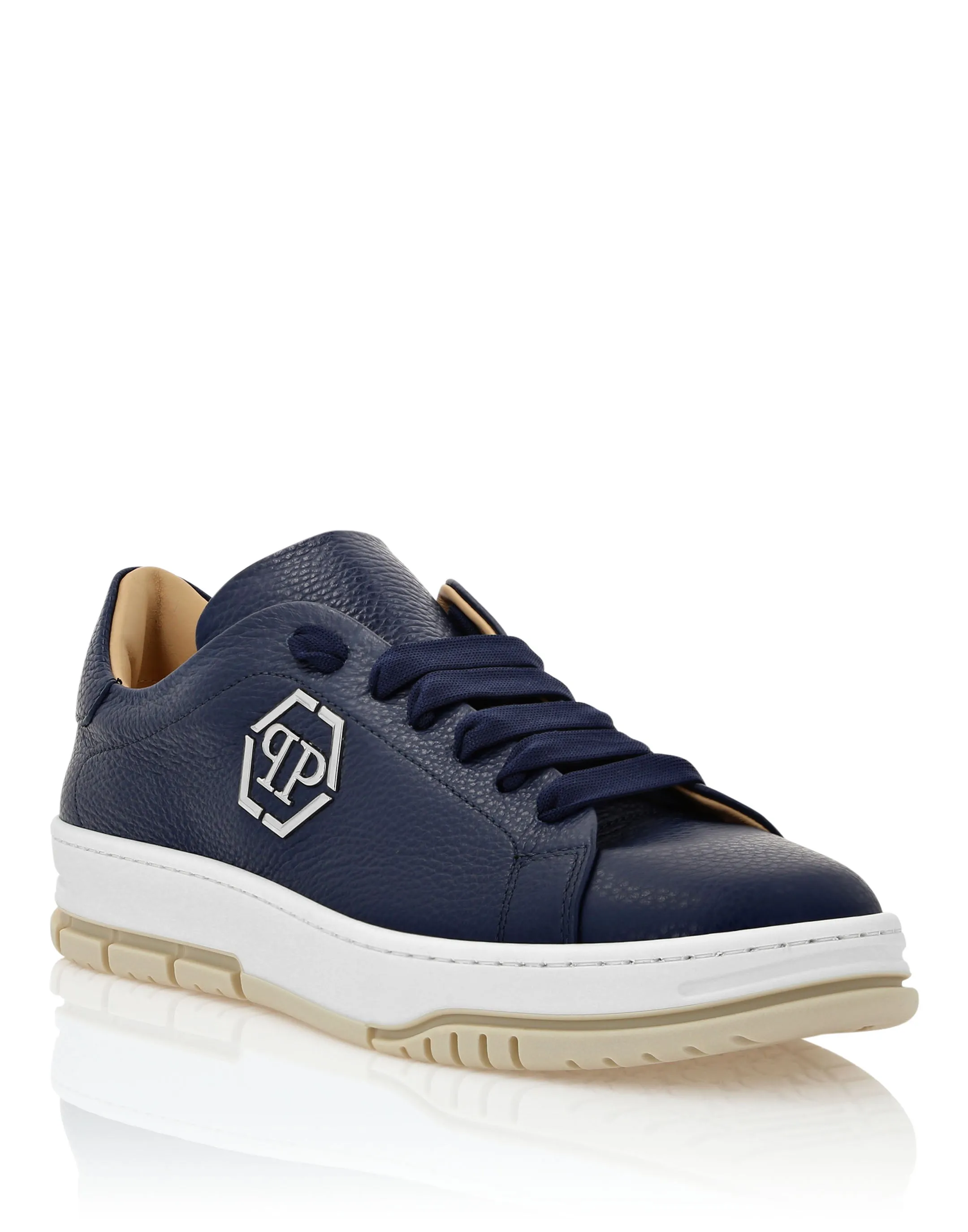 Leather Lo-Top Sneakers Hexagon