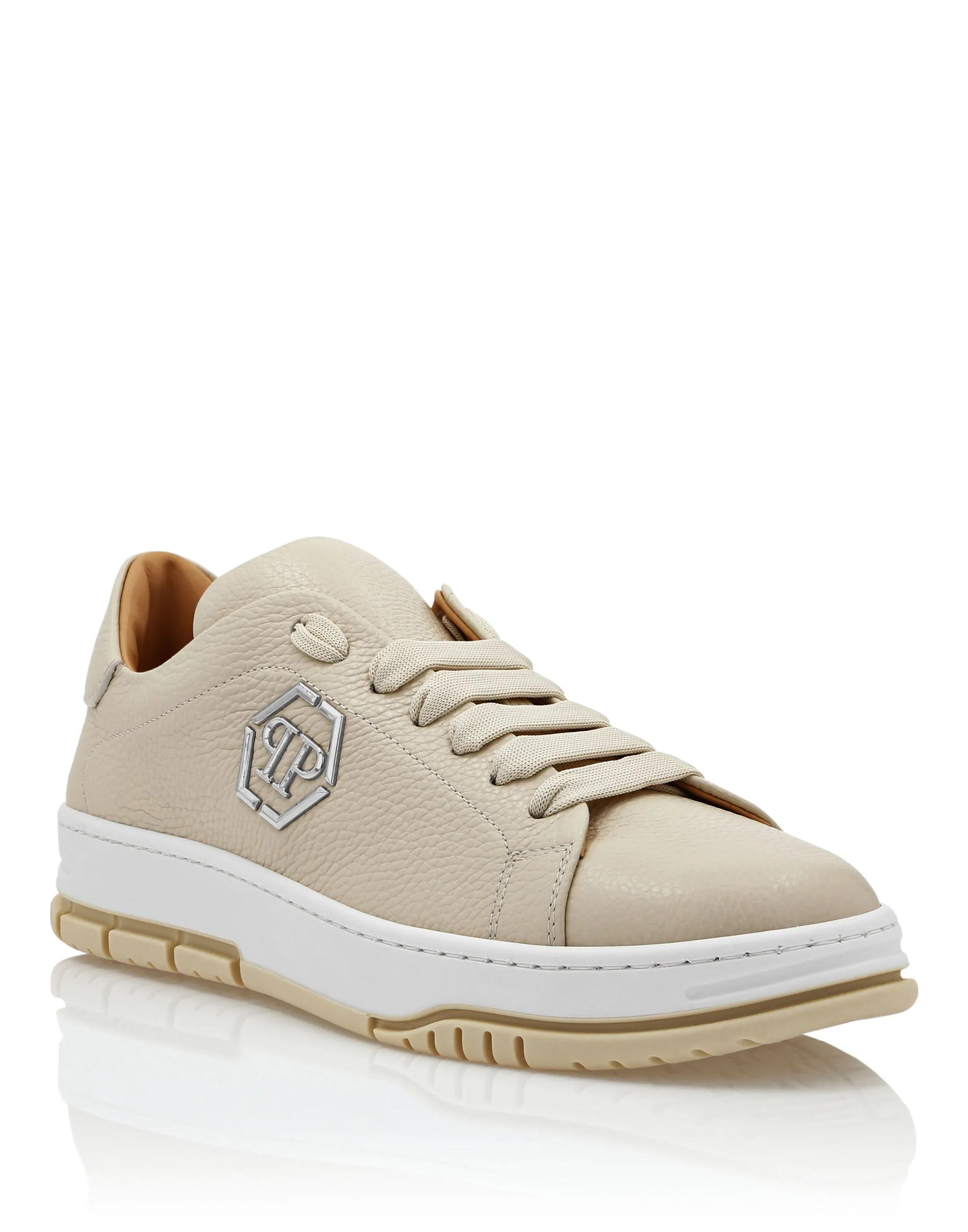 Leather Lo-Top Sneakers Hexagon