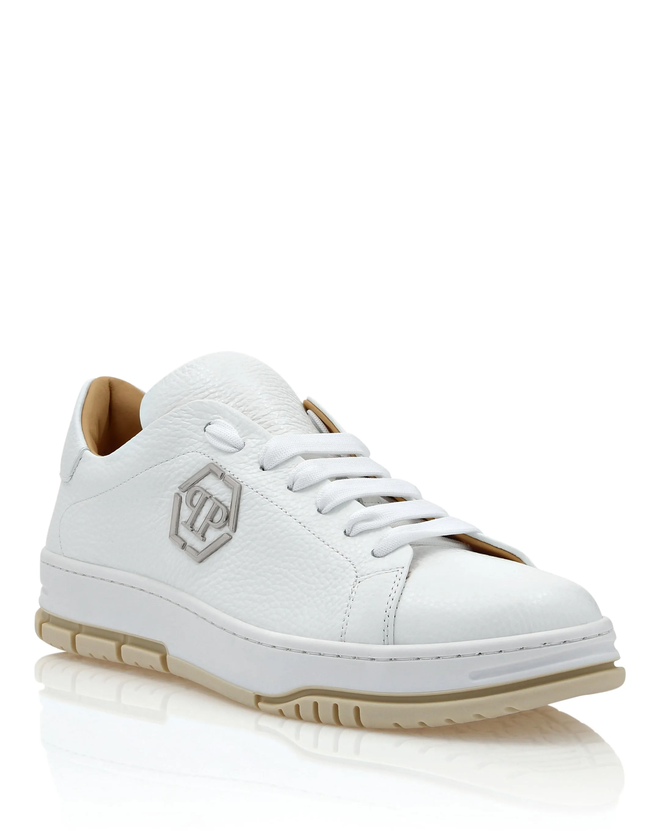 Leather Lo-Top Sneakers Hexagon