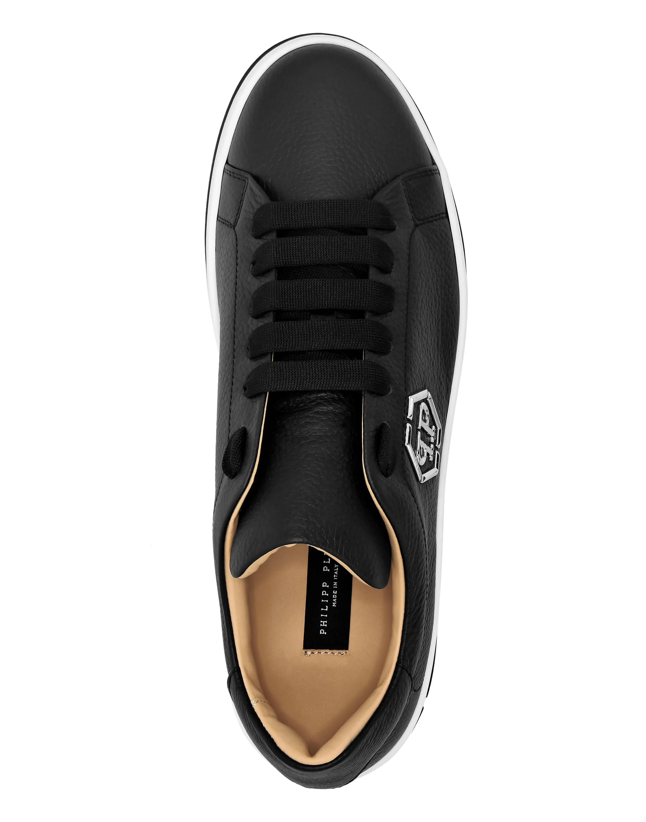 Leather Lo-Top Sneakers Hexagon