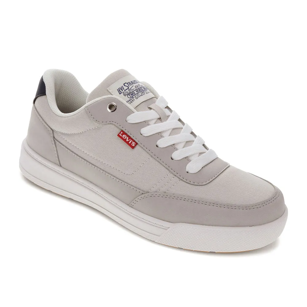 Levi's Mens Aden Genuine Suede and Canvas Lace Up Sneaker Shoe