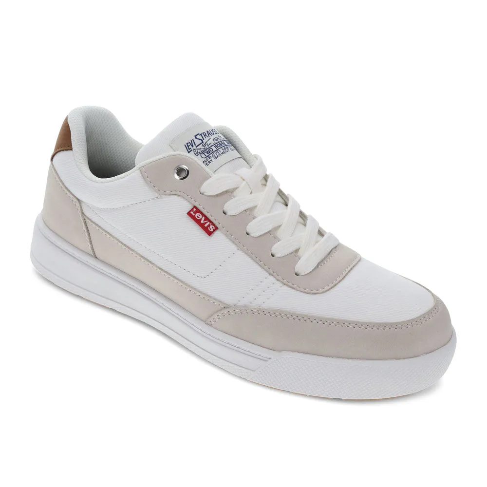 Levi's Mens Aden Genuine Suede and Canvas Lace Up Sneaker Shoe