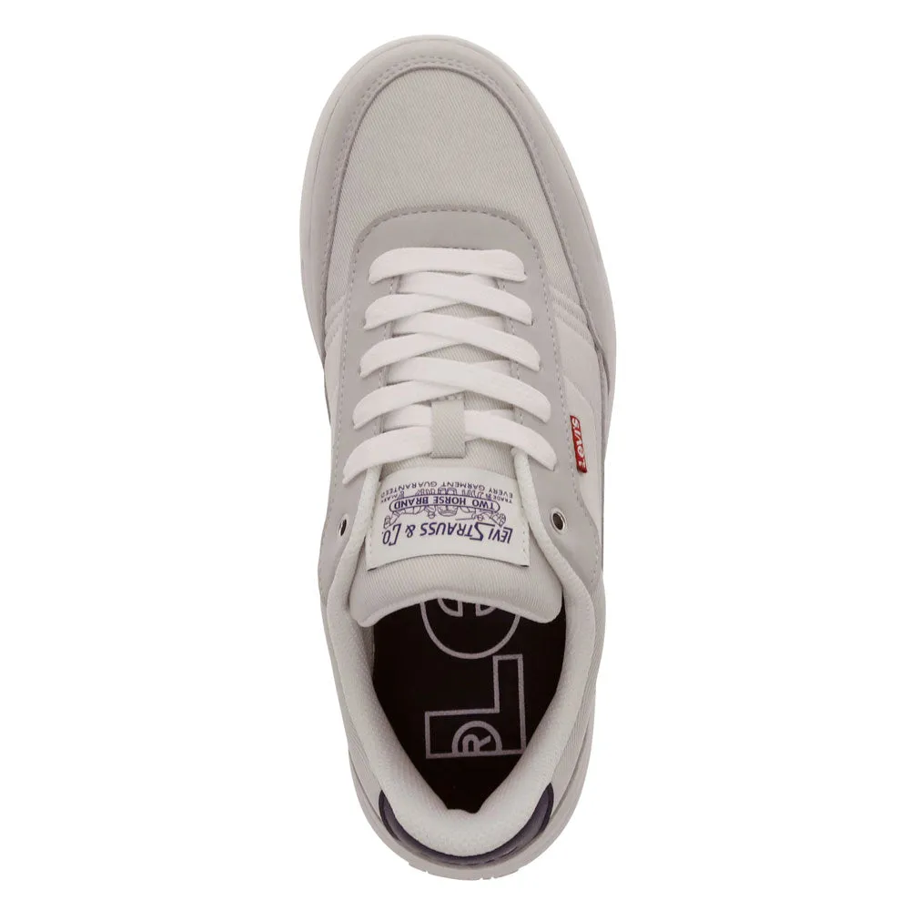 Levi's Mens Aden Genuine Suede and Canvas Lace Up Sneaker Shoe