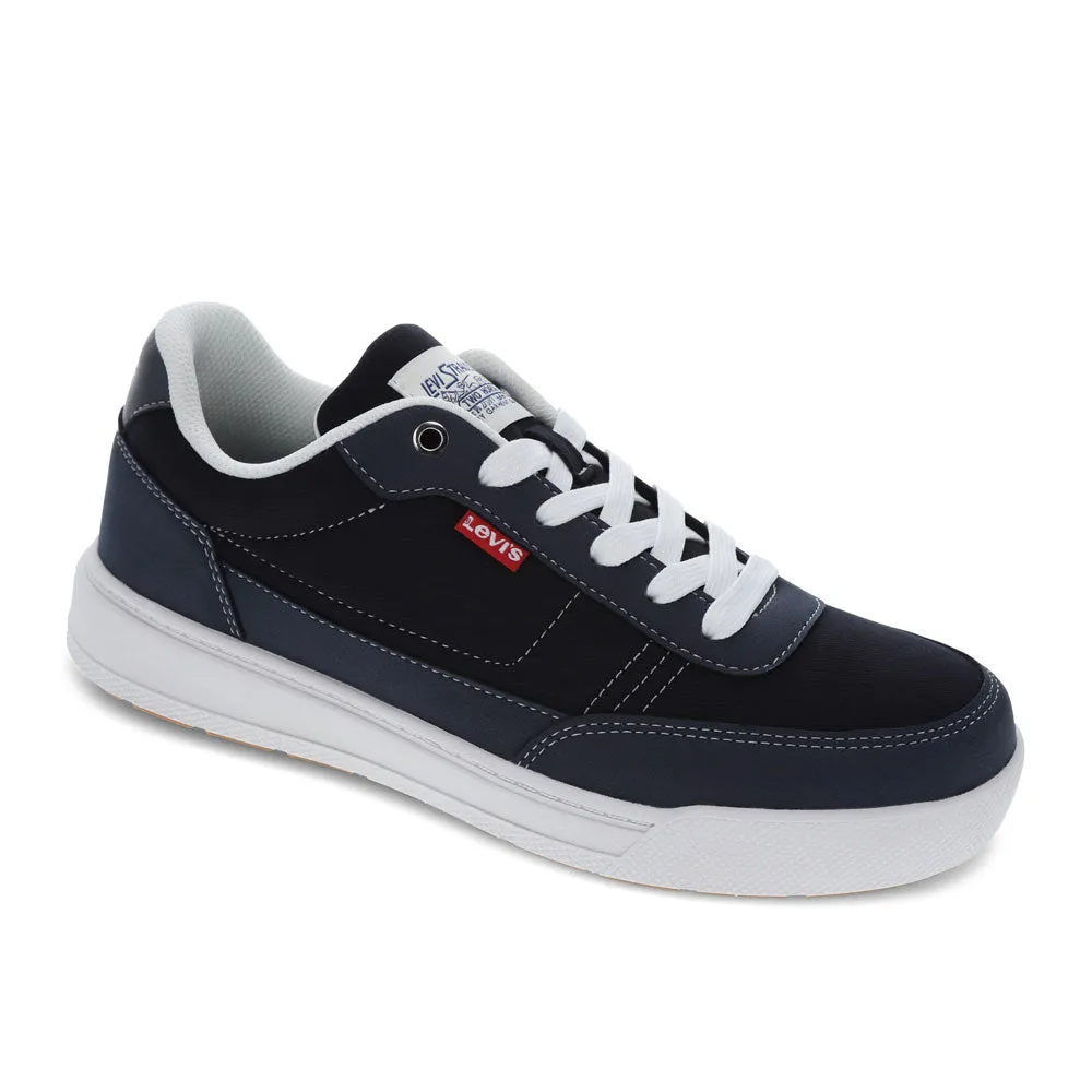 Levi's Mens Aden Genuine Suede and Canvas Lace Up Sneaker Shoe