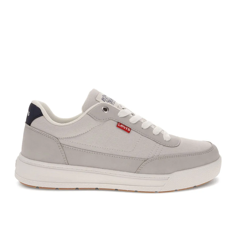 Levi's Mens Aden Genuine Suede and Canvas Lace Up Sneaker Shoe