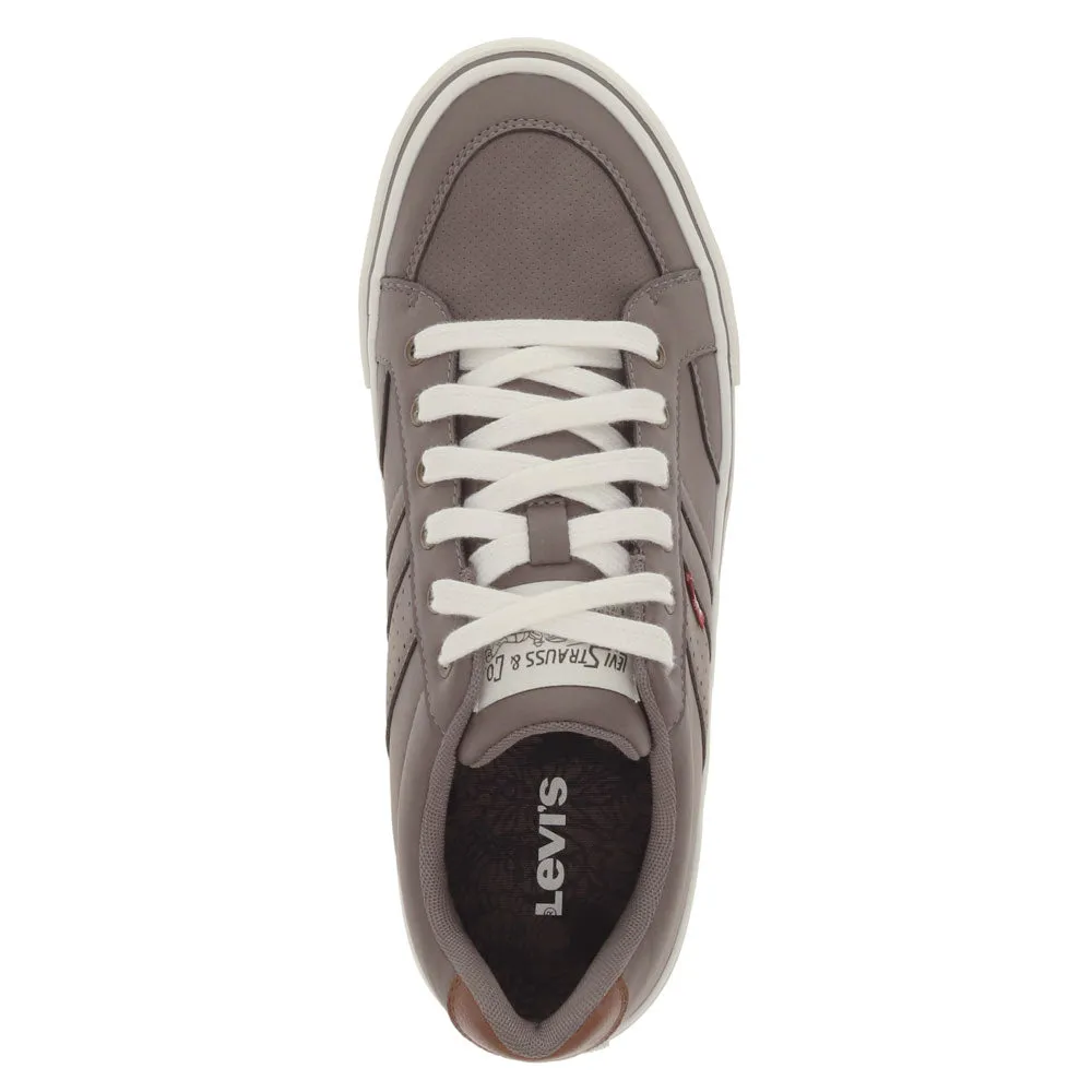 Levi's Mens Avery Synthetic Leather Casual Lace Up Sneaker Shoe