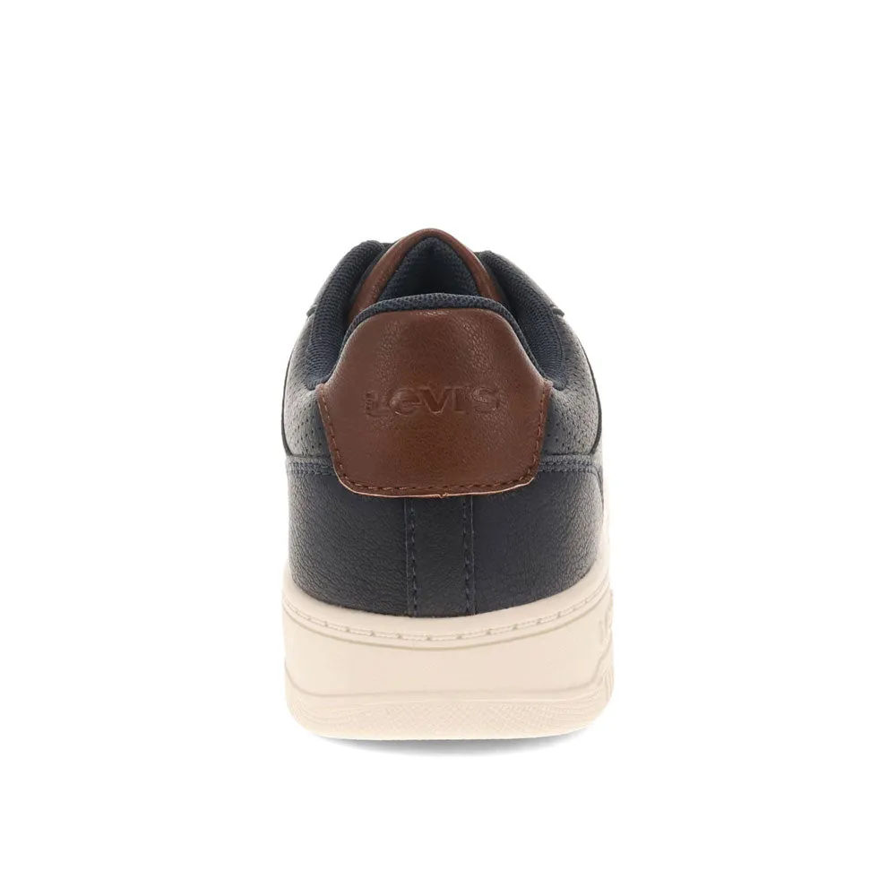 Levi's Mens Carson Synthetic Leather Casual Lace Up Sneaker Shoe