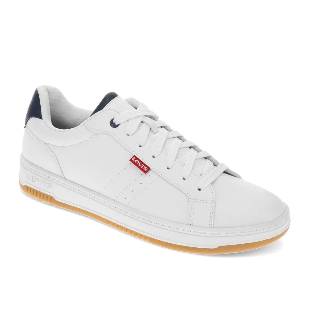 Levi's Mens Carson Synthetic Leather Casual Lace Up Sneaker Shoe