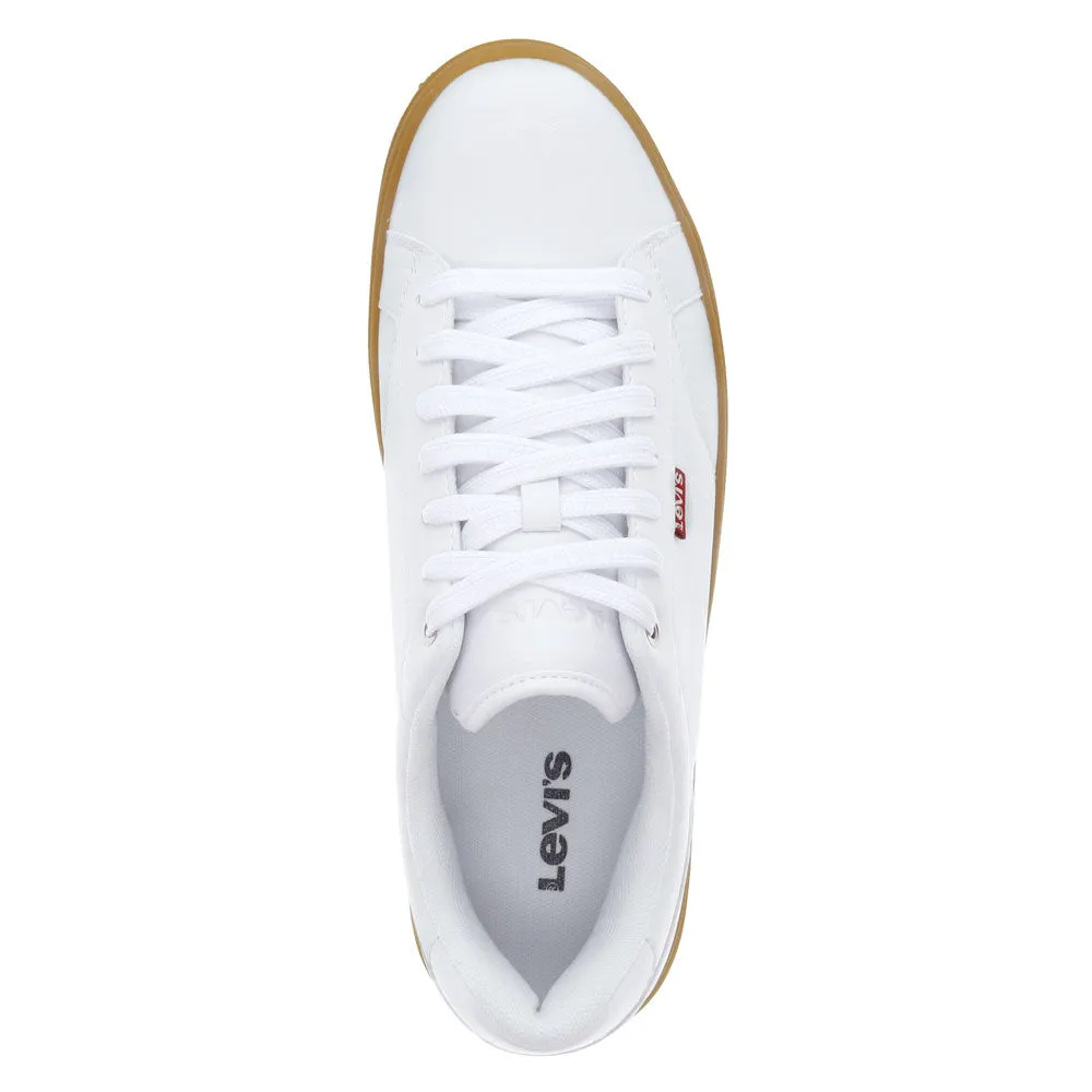 Levi's Mens Carter Synthetic Leather Casual Lace Up Sneaker Shoe