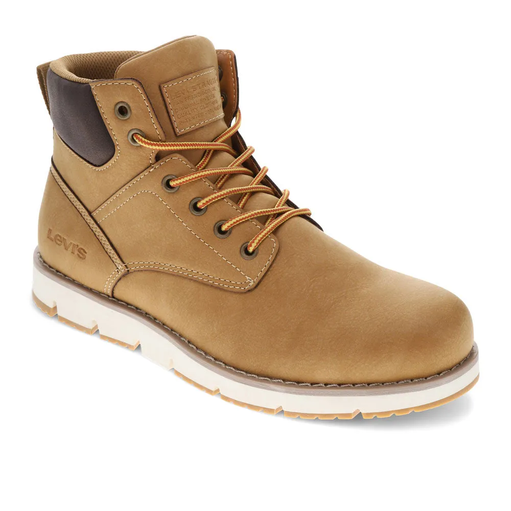 Levi's Mens Charles SH Vegan Leather Lace Up Rugged Casual Boot