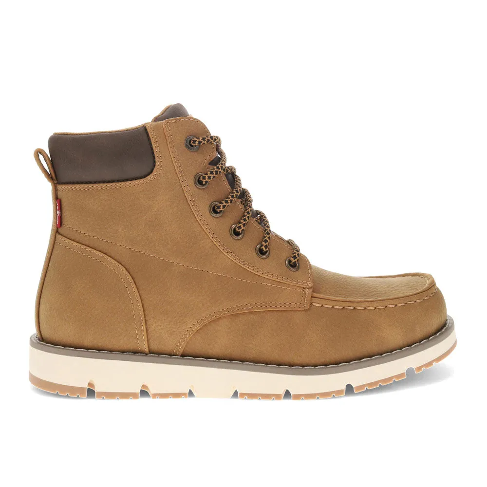 Levi's Mens Dean Synthetic Leather Casual Moc Toe Rugged Casual Boot
