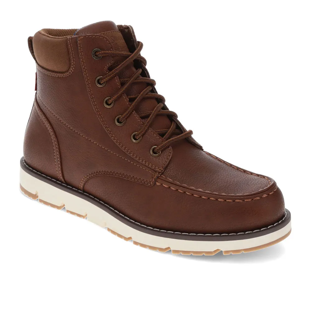 Levi's Mens Dean Synthetic Leather Casual Moc Toe Rugged Casual Boot