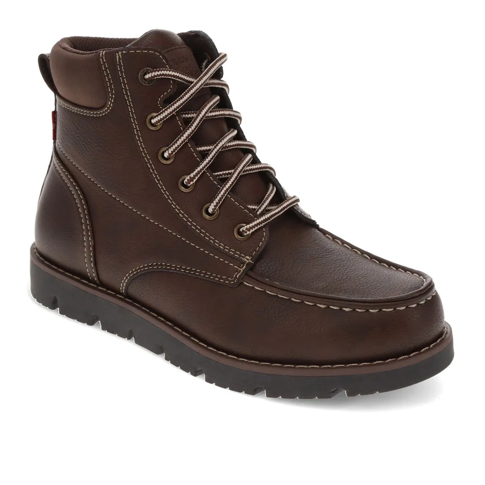 Levi's Mens Dean Synthetic Leather Casual Moc Toe Rugged Casual Boot