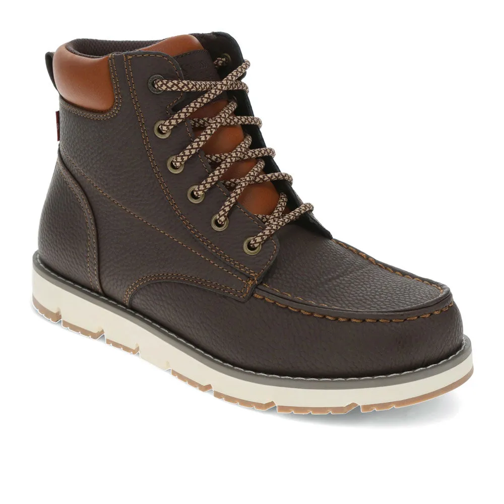 Levi's Mens Dean Synthetic Leather Casual Moc Toe Rugged Casual Boot