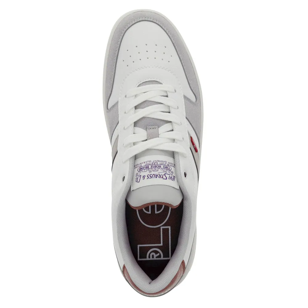 Levi's Mens Drive Lo Synthetic Leather Casual Lace Up Sneaker Shoe