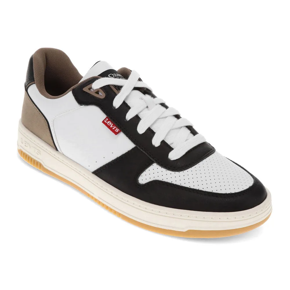 Levi's Mens Drive Lo Synthetic Leather Casual Lace Up Sneaker Shoe