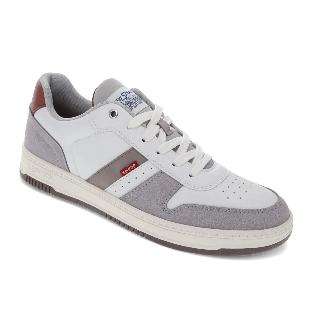 Levi's Mens Drive Lo Synthetic Leather Casual Lace Up Sneaker Shoe