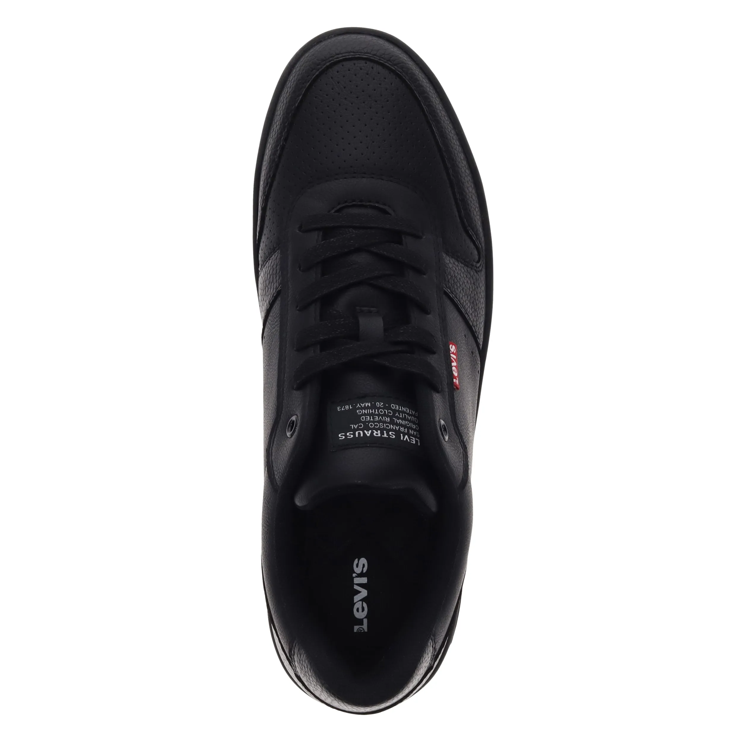Levi's Mens Drive Lo Synthetic Leather Casual Lace Up Sneaker Shoe
