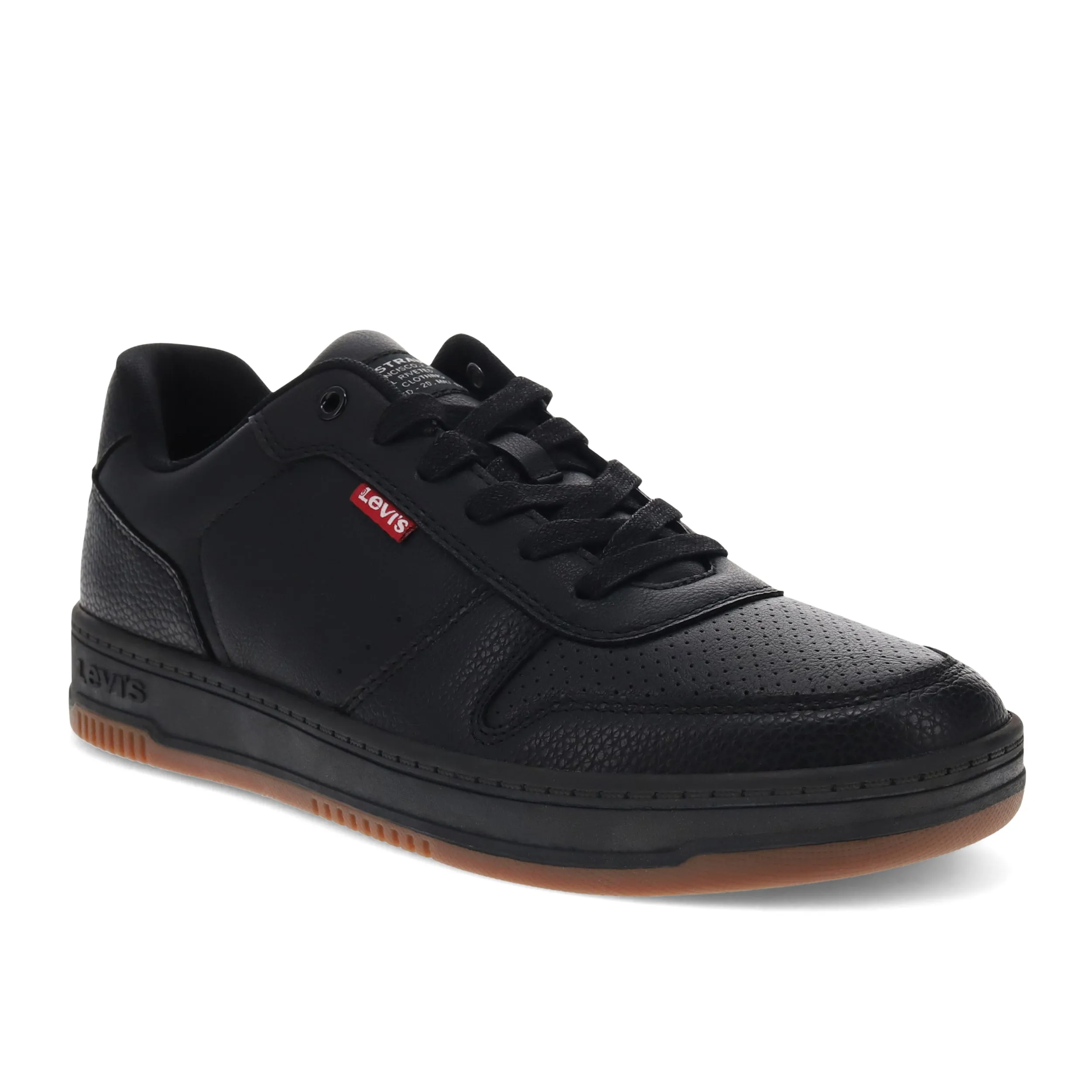 Levi's Mens Drive Lo Synthetic Leather Casual Lace Up Sneaker Shoe