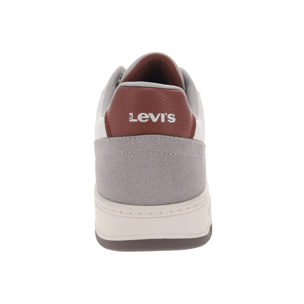 Levi's Mens Drive Lo Synthetic Leather Casual Lace Up Sneaker Shoe