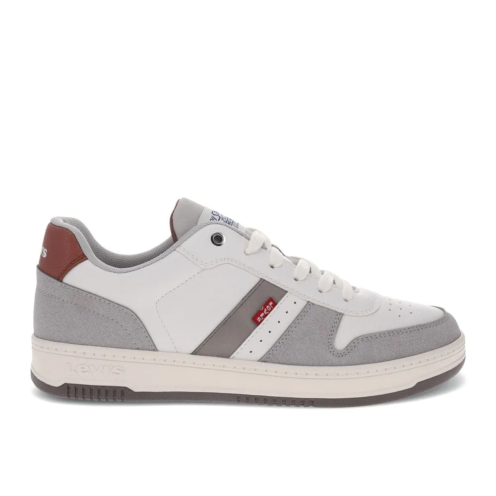 Levi's Mens Drive Lo Synthetic Leather Casual Lace Up Sneaker Shoe