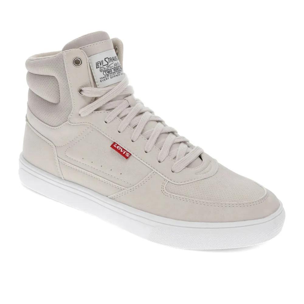 Levi's Mens Liam Hi Synthetic Leather Casual Hightop Sneaker Shoe