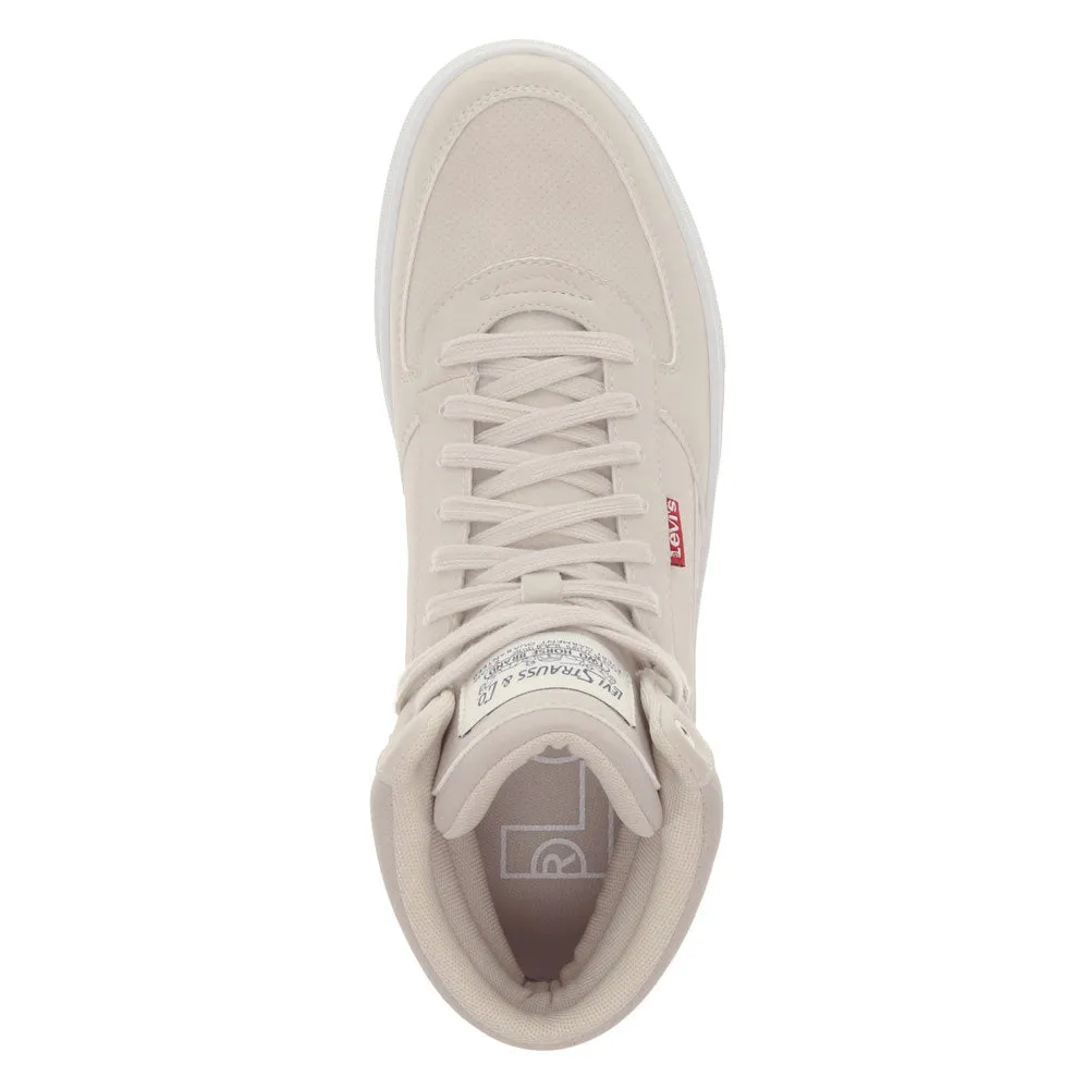 Levi's Mens Liam Hi Synthetic Leather Casual Hightop Sneaker Shoe
