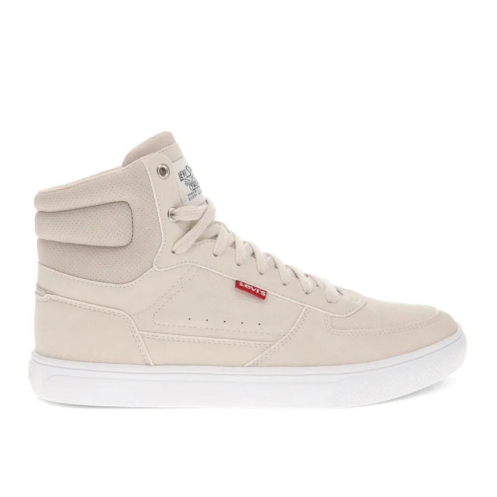 Levi's Mens Liam Hi Synthetic Leather Casual Hightop Sneaker Shoe