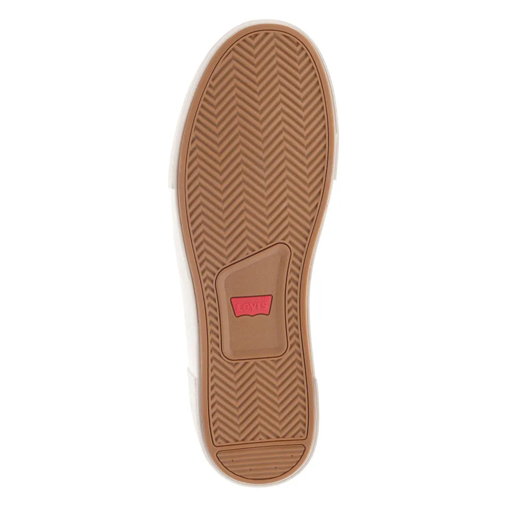 Levi's Mens Wes Synthetic Leather Casual Slip On Sneaker Shoe