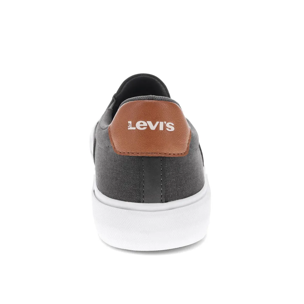 Levi's Mens Wes Synthetic Leather Casual Slip On Sneaker Shoe