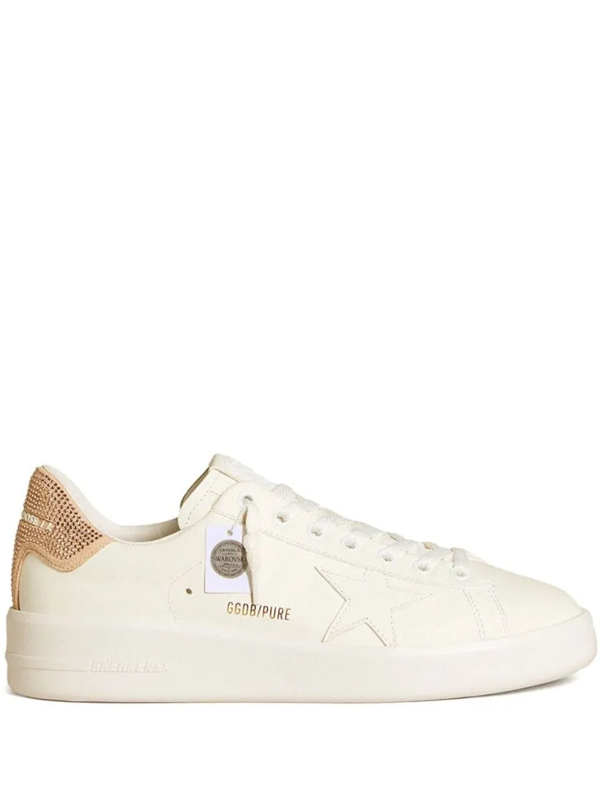Light Beige Leather/Suede Blend Pure Star Sneakers
