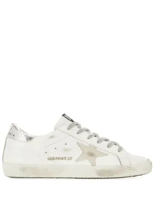 Low-Top Sneakers With Distressed Finish