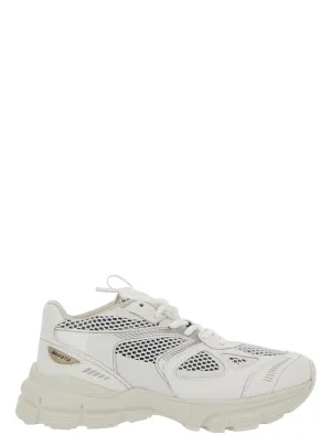 Marathon Runner' White Low Top Sneakers With Reflective Details