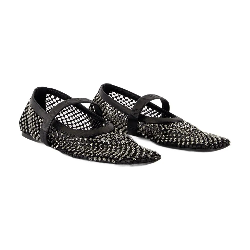 Mary Jane Sneakers - Synthetic - Black