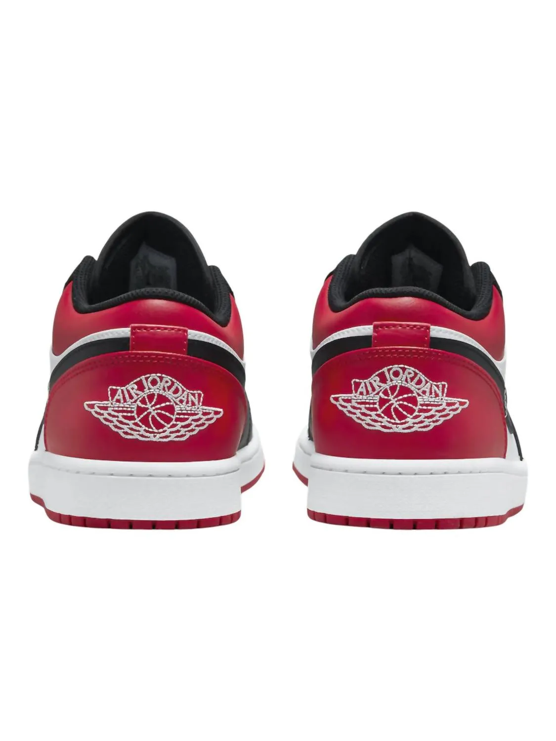 Men's Air Jordan 1 Low Sneaker In Black/white/gym Red