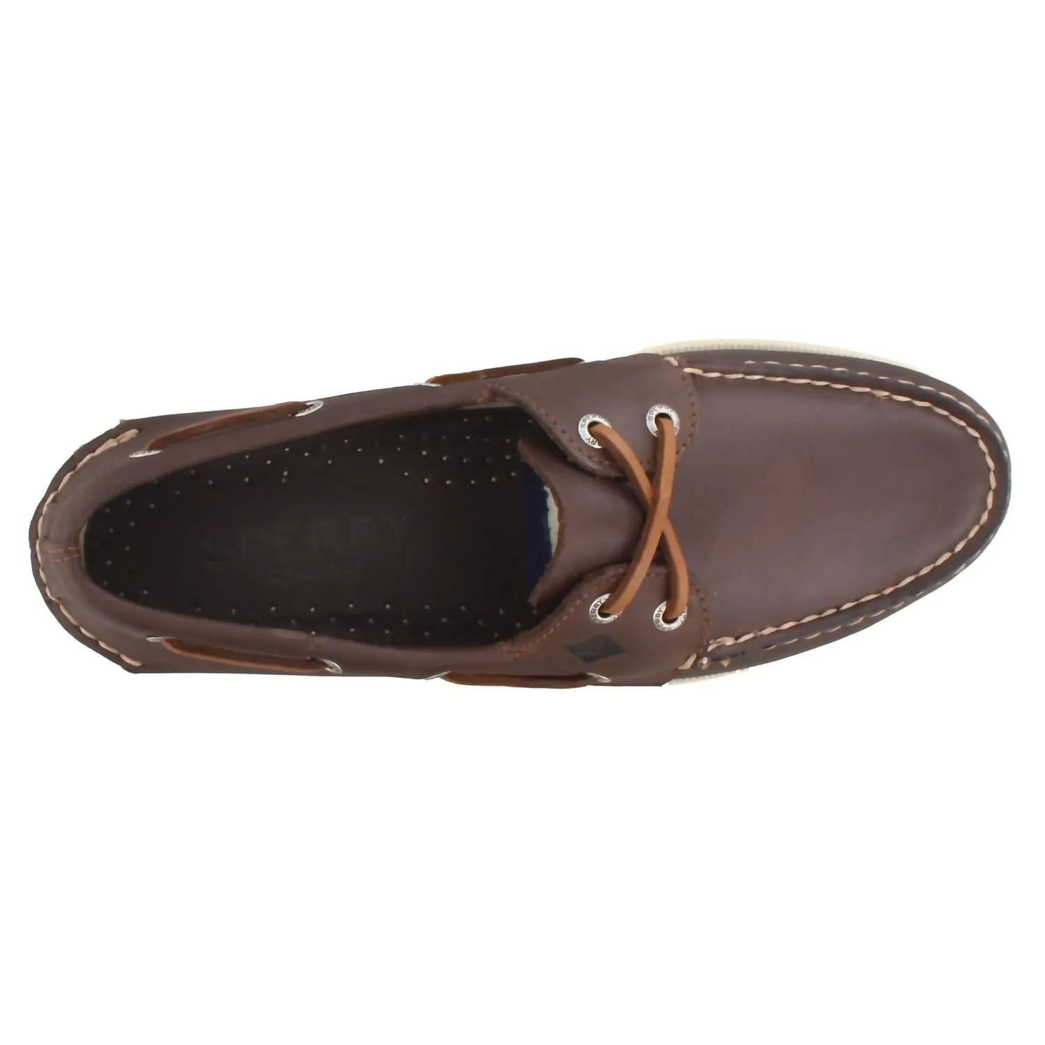 Men's Authentic Original Boat Shoe In Brown/white