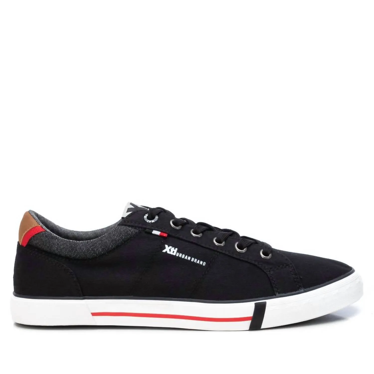 Men's Canvas Sneakers In Black