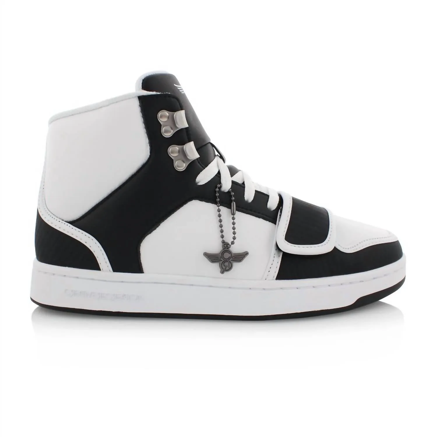 Men's Cesario High Xxi Sneakers In White/black