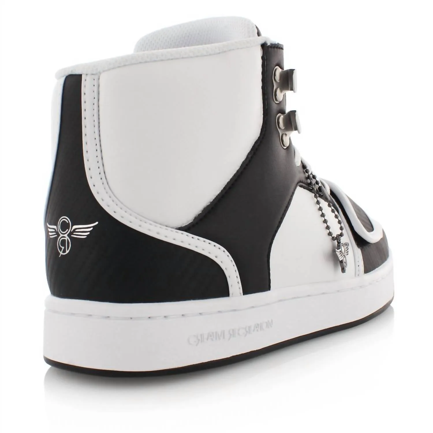 Men's Cesario High Xxi Sneakers In White/black