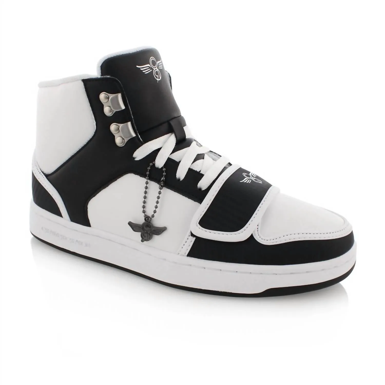 Men's Cesario High Xxi Sneakers In White/black