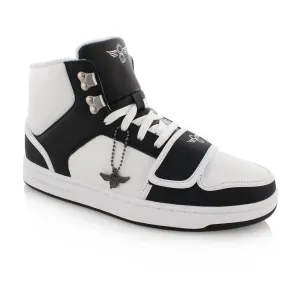 Men's Cesario High Xxi Sneakers In White/black