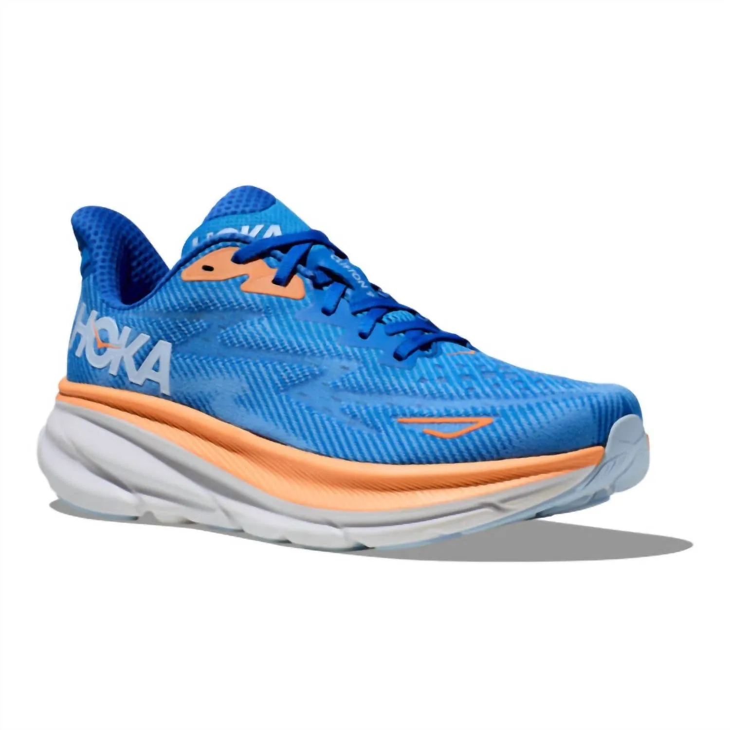 Men's Clifton 9 Running Shoes In Coastal Sky/all Aboard