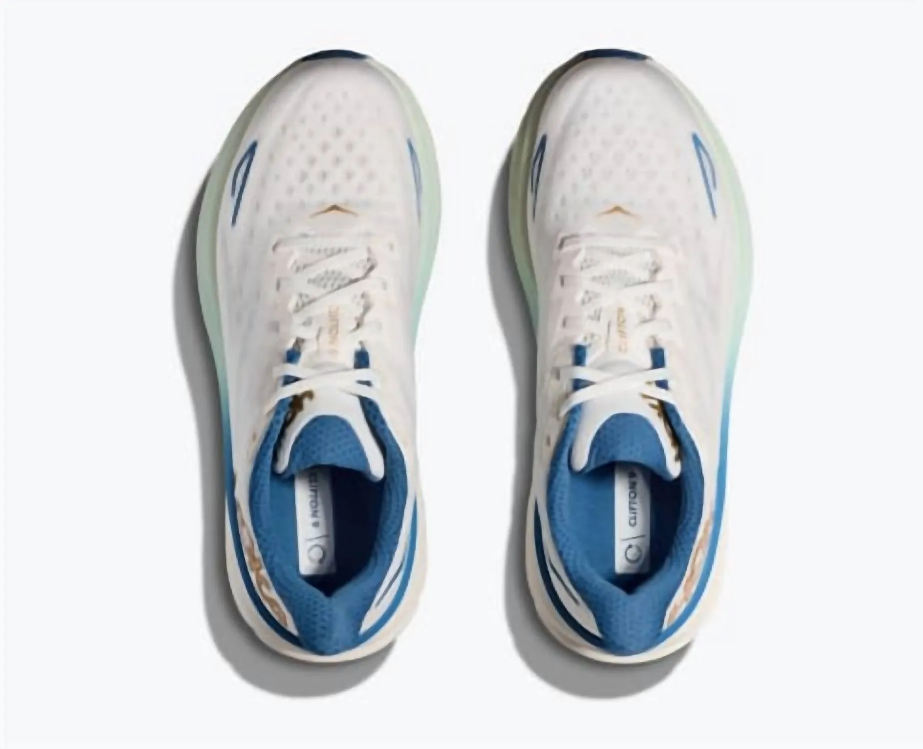 Men's Clifton 9 Running Shoes In Frost/gold
