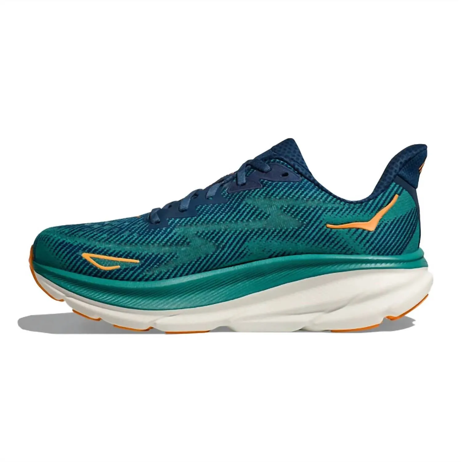 Men's Clifton 9 Running Shoes In Midnight/oceanic