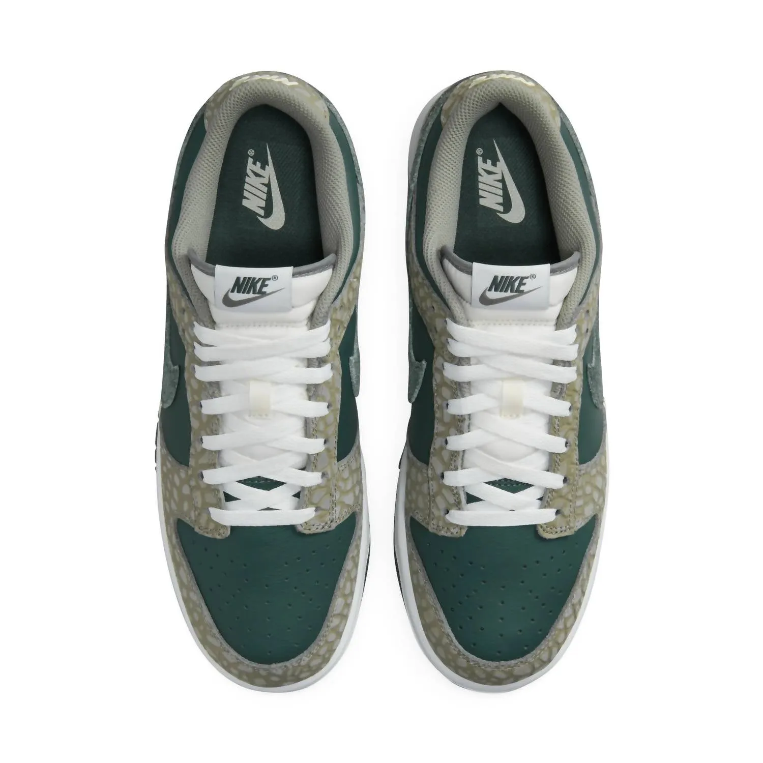 Men's Dunk Low Retro Premium Sneakers In Dark Stucco/vintage Green