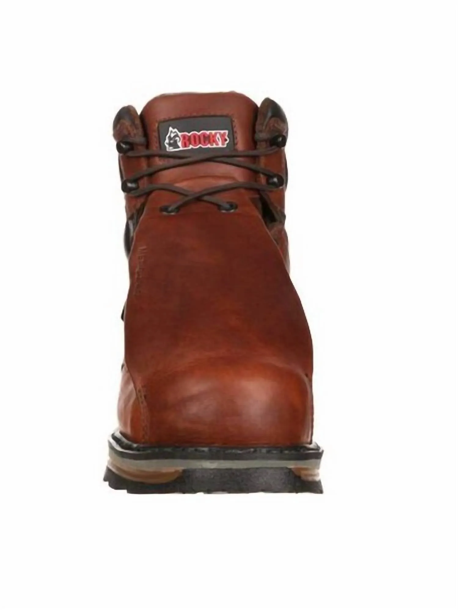 Men's Elements Steel Waterproof Steel Toe Met-Guard Work Boot - Wide Width In Brown