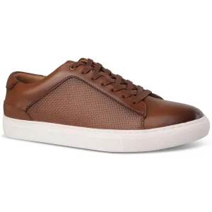 Mens Embossed Faux Leather Casual And Fashion Sneakers