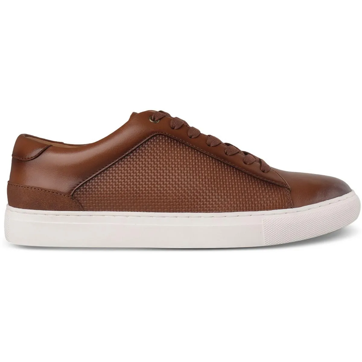 Mens Embossed Faux Leather Casual And Fashion Sneakers