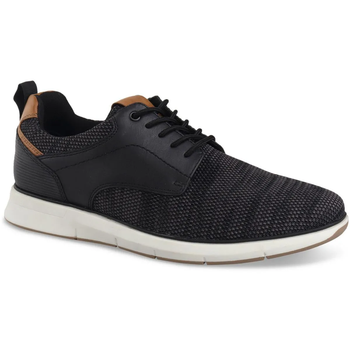 Mens Faux Leather Lifestyle Casual And Fashion Sneakers